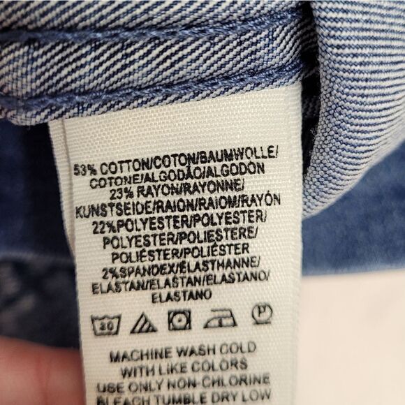 FREE PEOPLE modern femme stretch light denim‎ micro mini skirt 6 - Picture 6 of 13